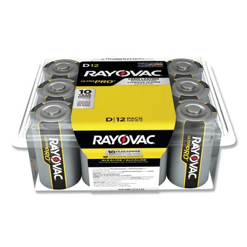 Ultra Pro Alkaline D Batteries, 12-Pack 1