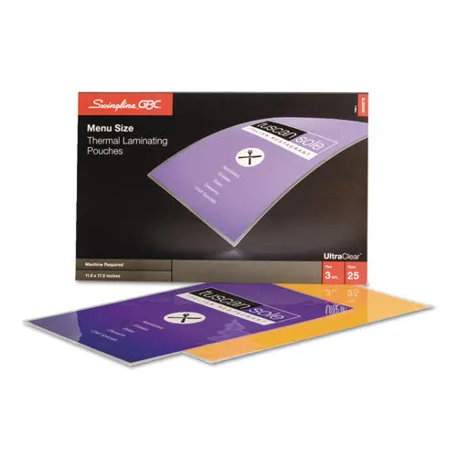 Ultraclear Thermal Laminating Pouches, 3 Mil, 11.5" X 17.5", Gloss Clear, 25-Pack 1