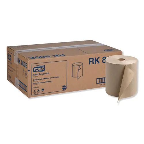 Universal Hardwound Roll Towel, 7.88" X 800 Ft, Natural, 6-Carton 1
