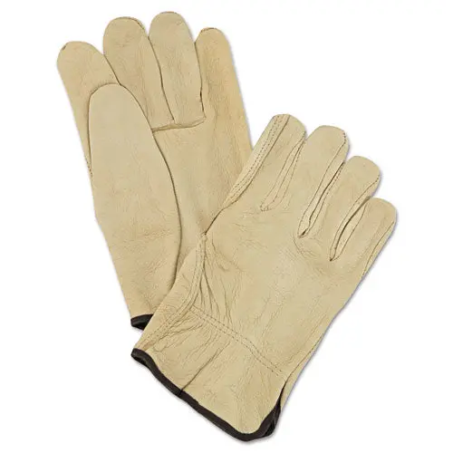 Unlined Pigskin Driver Gloves, Cream, Large, 12 Pairs 1