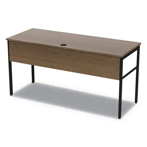 Urban Desk Workstation, 59W X 23.75D X 29.5H, Natural Walnut 1