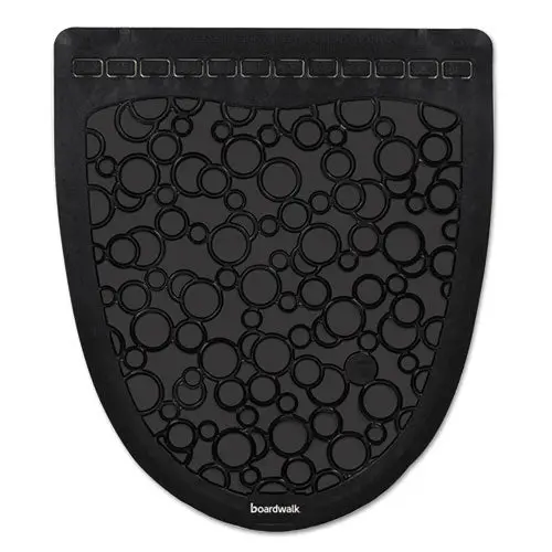 Urinal Mat 2.0, Rubber, 17.5 X 20, Black-Black, 6-Carton 1