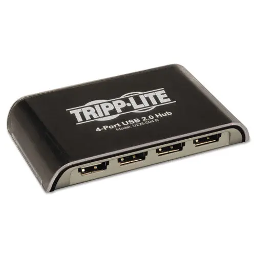 Usb 2.0 Hub, 4 Ports, Black-Silver 1