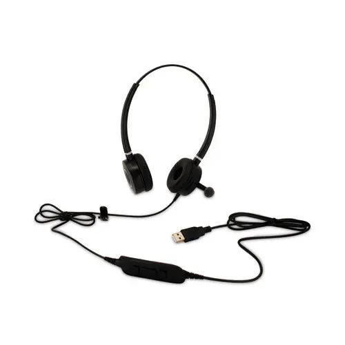 Usb Headset, Binaural, Over The Head 1