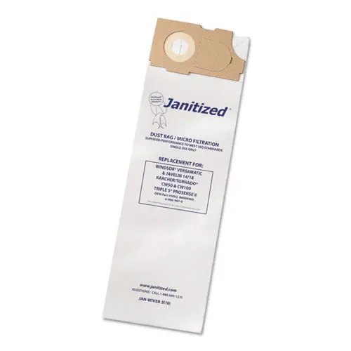Vacuum Filter Bags Designed To Fit Windsor Versamatic, 100-Ct 1