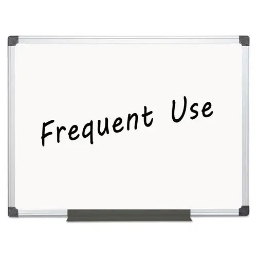 Value Lacquered Steel Magnetic Dry Erase Board, 36 X 48, White, Aluminum Frame 1