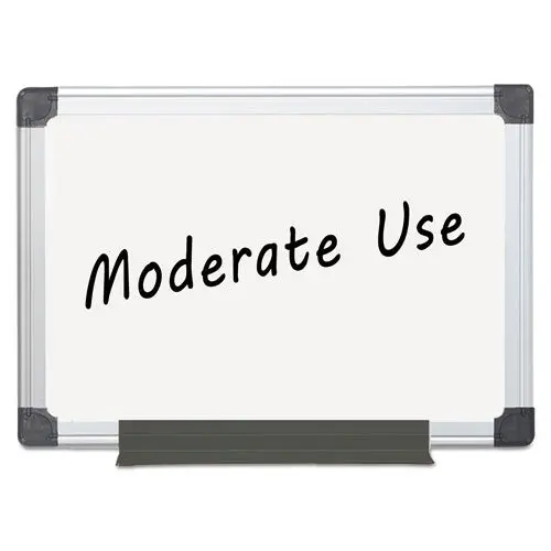 Value Melamine Dry Erase Board, 36 X 48, White, Aluminum Frame 1