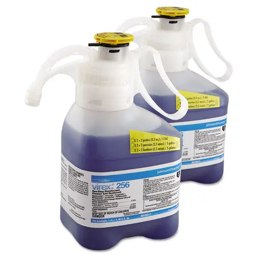 Virex Ii 256 One-Step Disinfectant Cleaner Deodorant, Mint, 1.4L, 2 Bottles-Ct 1