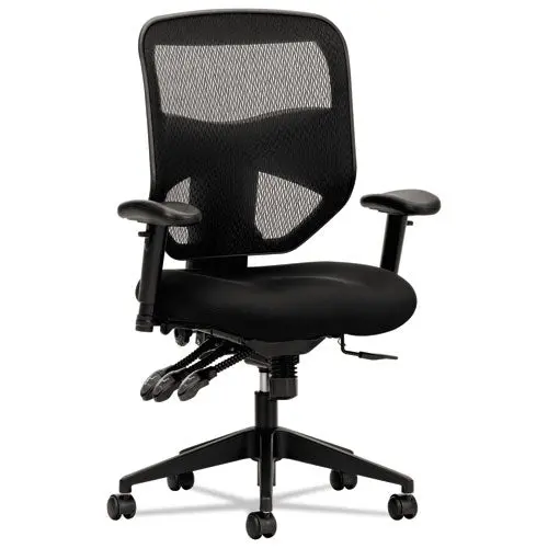 Vl532 Mesh High-Back Task Chair, Supports Up To 250 Lbs., Black Seat-Black Back, Black Base 1