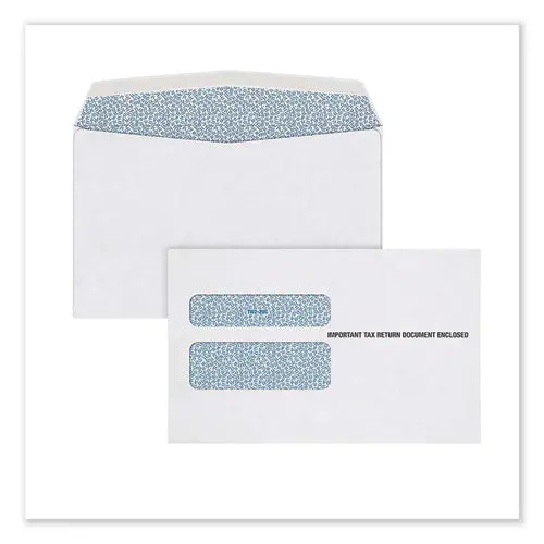 W-2 Peel And Seal Envelopes, Commercial Flap, Self-Adhesive Closure, 5.63 X 9, White, 15-Pack 1