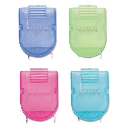 Wall Clips For Fabric Panels, 40 Sheets, Assorted Cool Colors, 50-Box 1
