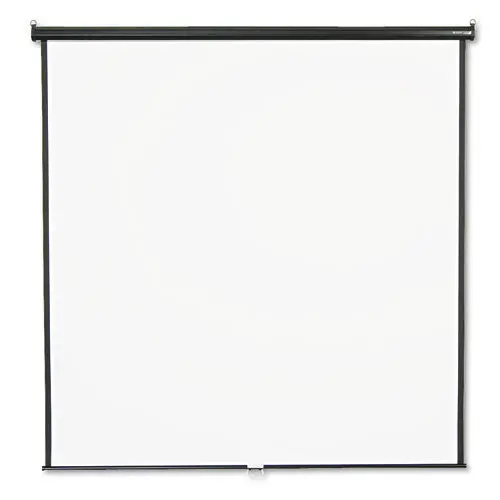 Wall Or Ceiling Projection Screen, 84 X 84, White Matte, Black Matte Casing 1