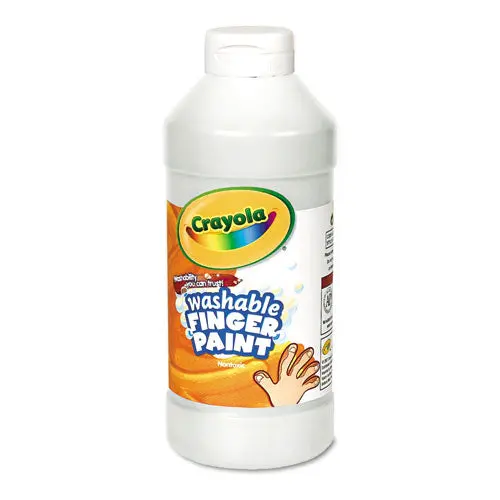 Washable Fingerpaint, White, 16 Oz 1