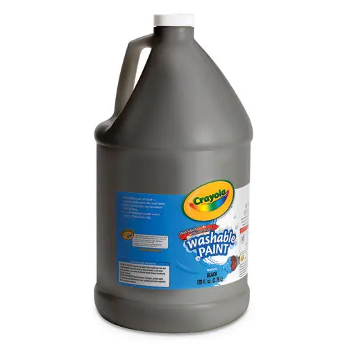 Washable Paint, Black, 1 Gal 1