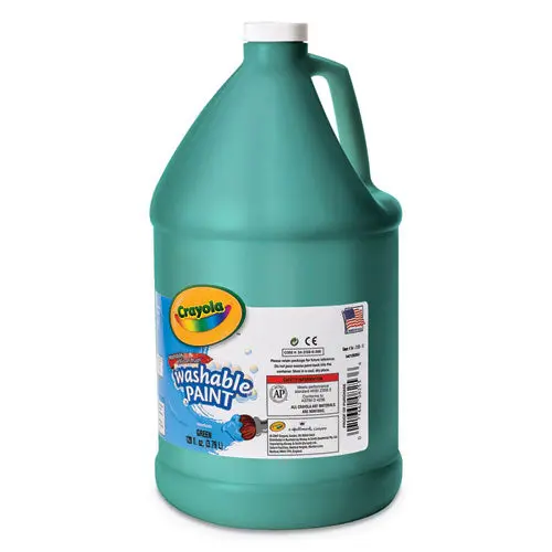 Washable Paint, Green, 1 Gal 1