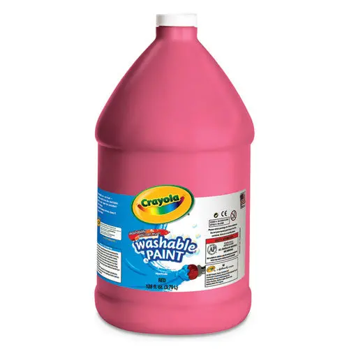 Washable Paint, White, 16 Oz Bottle 1