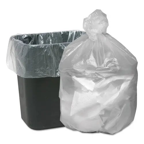 Waste Can Liners, 16 Gal, 6 Microns, 24" X 31", Natural, 1,000-Carton 1
