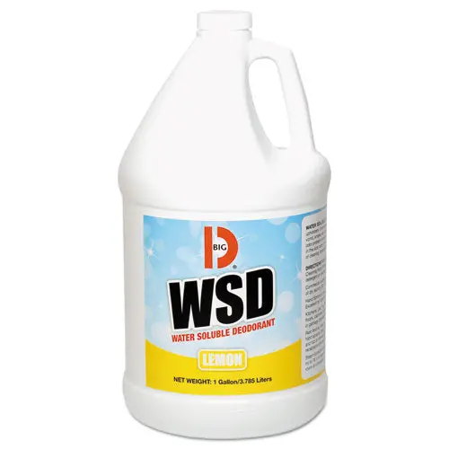 Water-Soluble Deodorant, Lemon Scent, 1 Gallon Bottles, 4-Carton 1