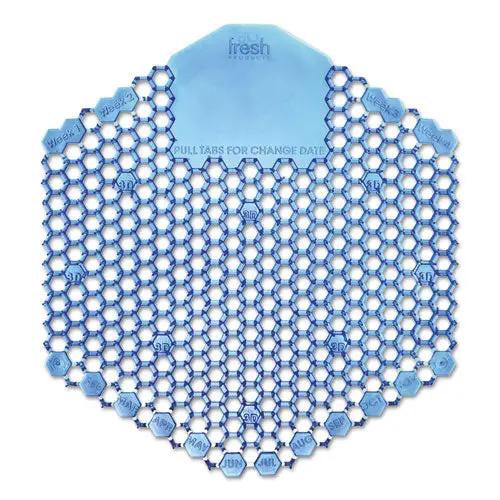 Wave 3D Urinal Deodorizer Screen, Blue, Cotton Blossom, 10 Screens-Box 1