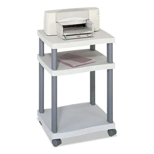 Wave Design Printer Stand, Three-Shelf, 20W X 17.5D X 29.25H, Charcoal Gray 1