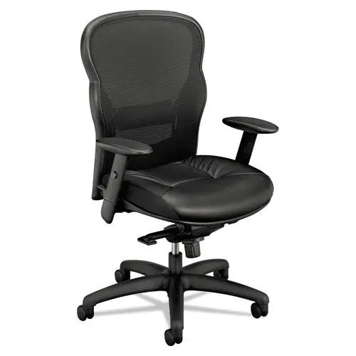 Wave Mesh High-Back Task Chair, Supports Up To 250 Lbs., Black Seat-Black Back, Black Base 1
