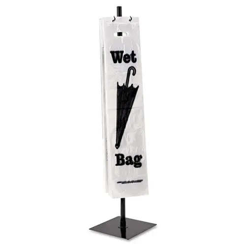 Wet Umbrella Bag Stand, Powder Coated Steel, 10W X 10D X 40H, Black 1