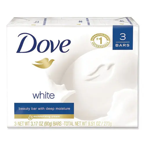 White Beauty Bar, Light Scent, 3.17 Oz, 3-Pack 1