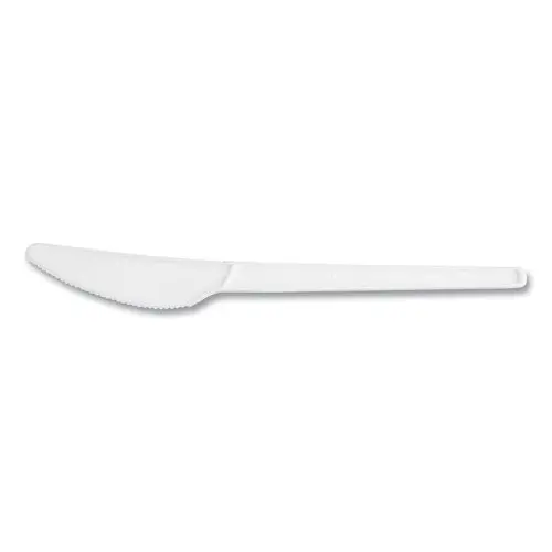 White Cpla Cutlery, Knife, 1,000/Carton 1