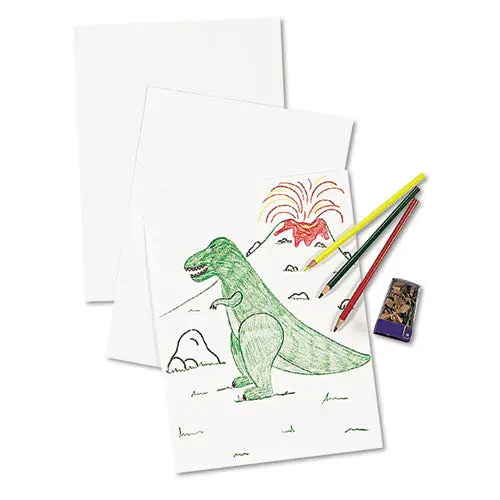 White Drawing Paper, 57Lb, 12 X 18, Pure White, 500-Ream 1