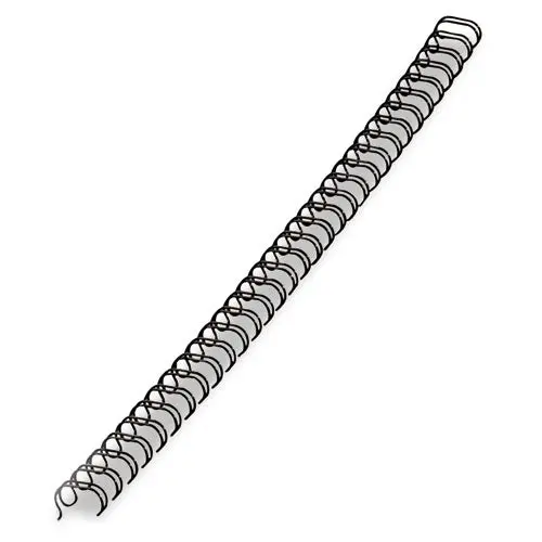 Wire Bindings, 9-16" Diameter, 130 Sheet Capacity, Black, 25-Pack 1