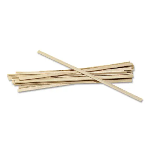 Wood Coffee Stirrers, 5 1-2" Long, Woodgrain, 10000 Stirrers-Carton 1