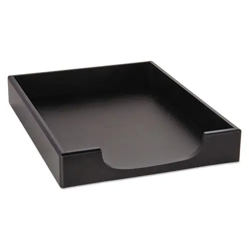 Wood Tones Desk Tray, 1 Section, Letter Size Files, 8.5" X 11", Black 1