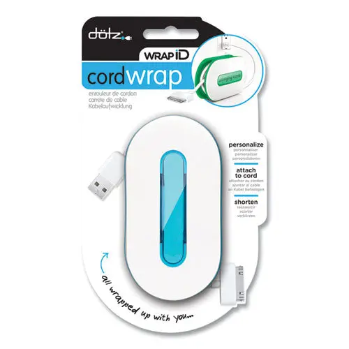 Wrapid, Holds Up To 6 Ft Of Cord, Blue 1