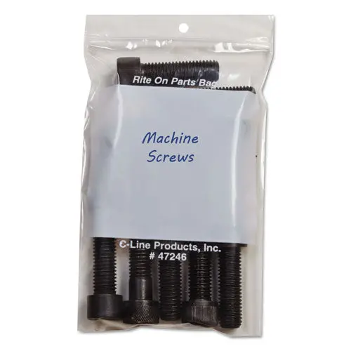 Write-On Poly Bags, 2 Mil, 4" X 6", Clear, 1,000-Carton 1