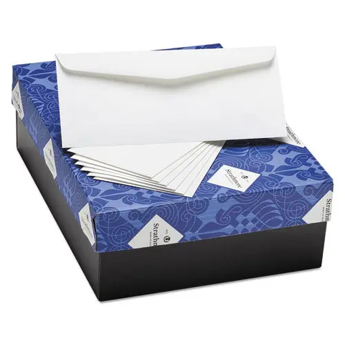 Writing 25% Cotton Business Envelopes, #10, Bankers Flap, Gummed Closure, 4.13 X 9.5, Natural White, 500-Box 1