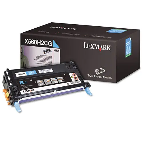 X560h2cg High-Yield Toner, 10000 Page-Yield, Cyan 1