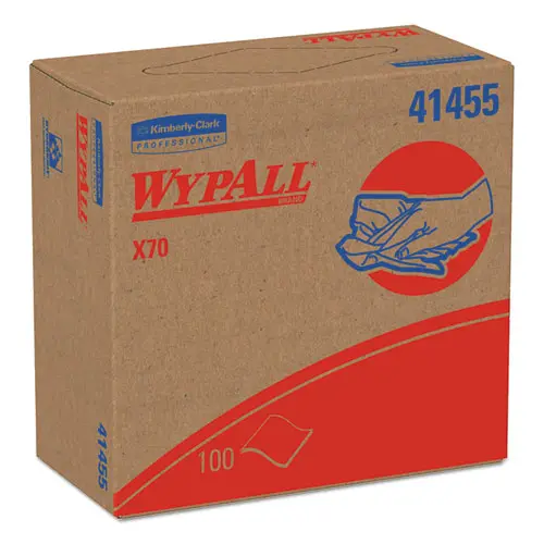 X70 Cloths, Pop-Up Box, 9 1-10 X 16 4-5, White, 100-Box, 10 Boxes-Carton 1