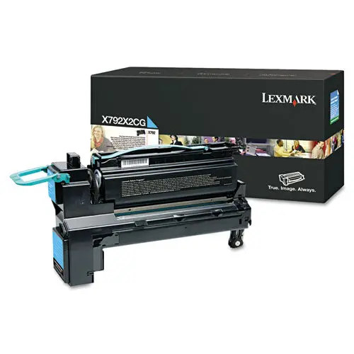 X792x2cg Extra High-Yield Toner, 20000 Page-Yield, Cyan 1