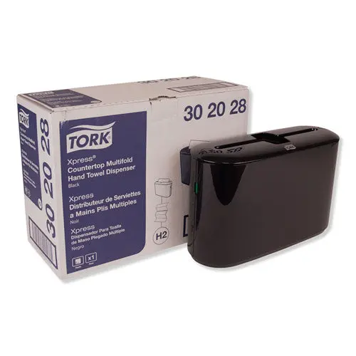 Xpress Countertop Towel Dispenser, 12.68 X 4.56 X 7.92, Black 1