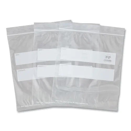 Zipper Bags, 1.73 Mil, 7" X 7.99", Clear, 500/Carton 1