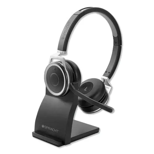 Zum Bt Prestige Headset With Usb Dongle, Binaural, Over-The-Head, Black 1