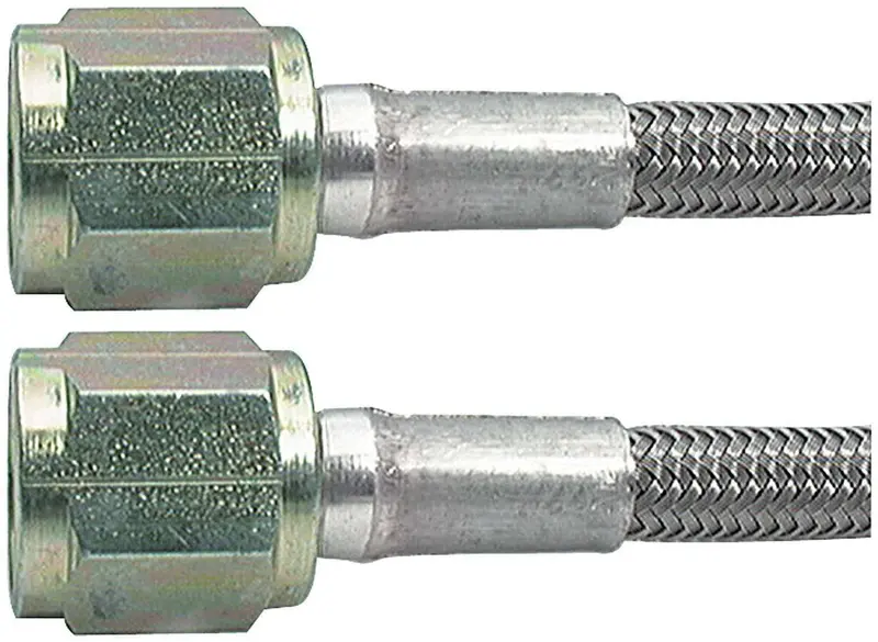 Allstar Performance Braided Stainless Steel Line – 12-Inch #3 An Fitting Kit 1