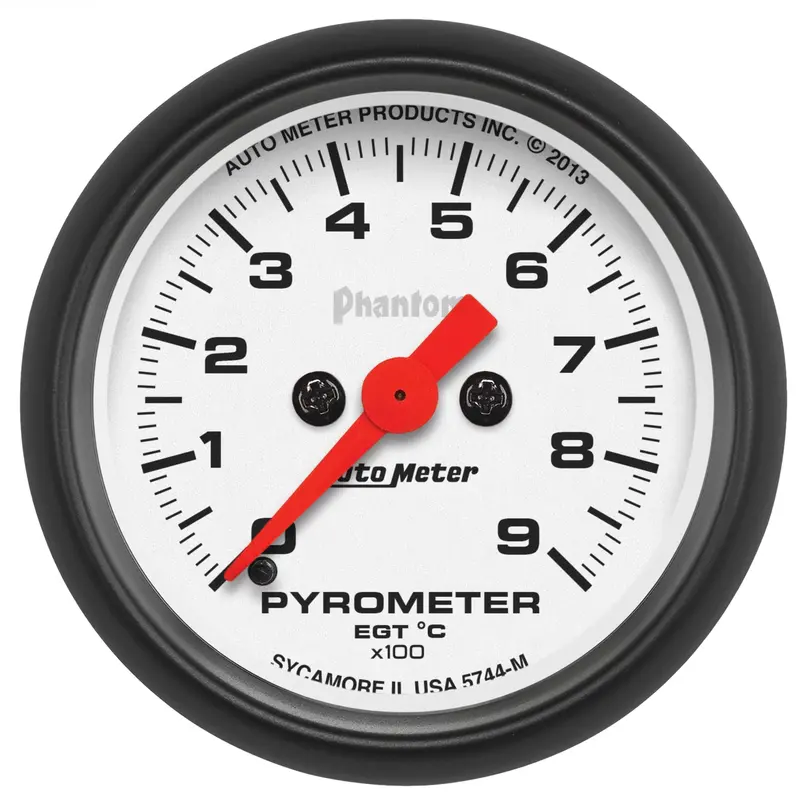 Autometer Phantom Digital Pyrometer Gauge – 2-1/16 Inch, 900°C Egt Monitoring 1