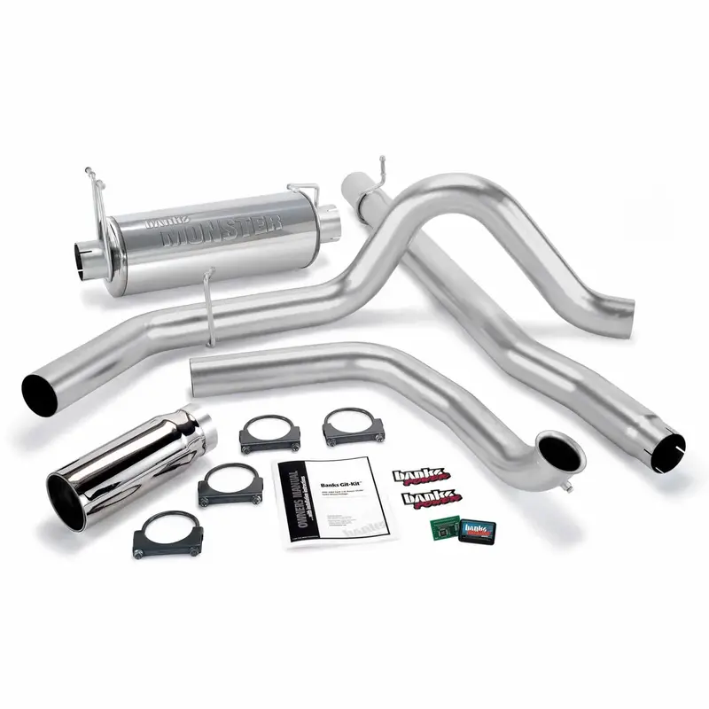 Banks Power Exhaust Git-Kit – Single Exit, Chrome Tip For 1999 Ford 7.3L Diesel Truck 1