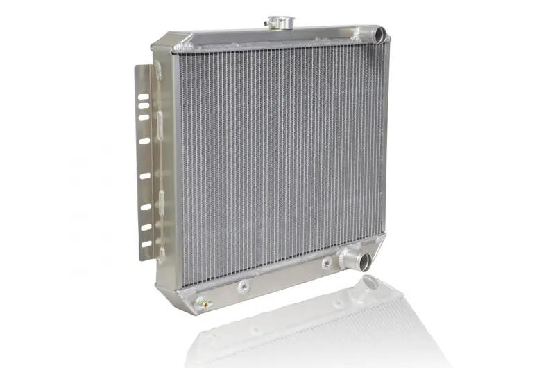 Be Cool 61267 Downflow Radiator – Factory-Sized, Polished Aluminum, For 1964–1965 Pontiac Gto/Lemans/Tempest (Std Trans, 25"W × 22"H) 1