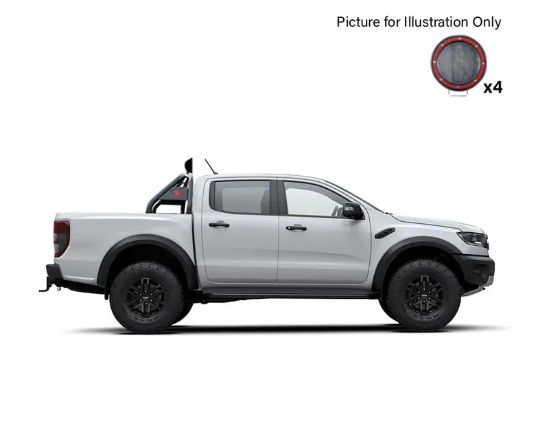 Black Horse Off-Road Rb11Bk-Plfr Flat Steel Led Brake Light Mounting Base 1