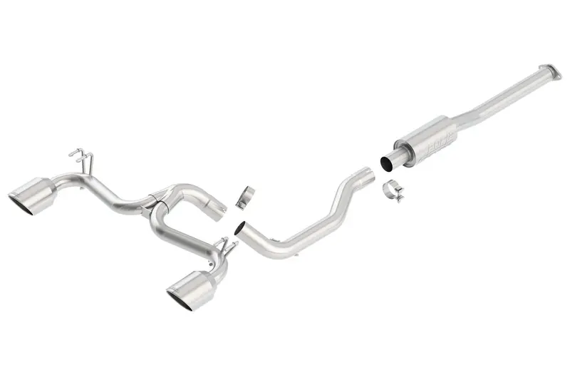Borla 140285 S-Type Cat-Back Exhaust System – Stainless Steel, Aggressive Tone 1