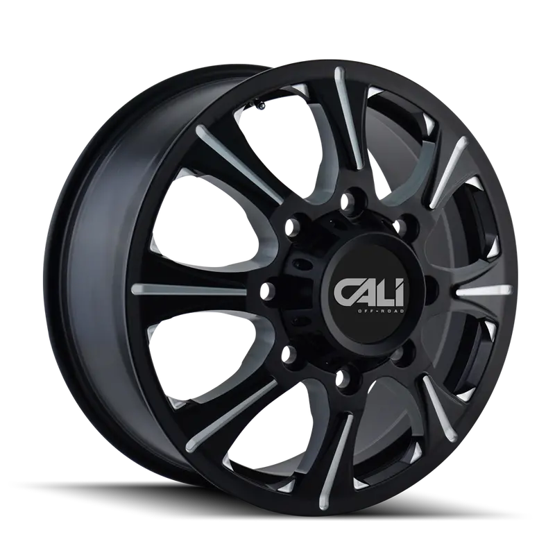 Cali Off-Road Brutal Front Wheel – 22X8.25", 8X200 Bolt Pattern, Black/Milled Finish – Model 9105-22877Bf 1