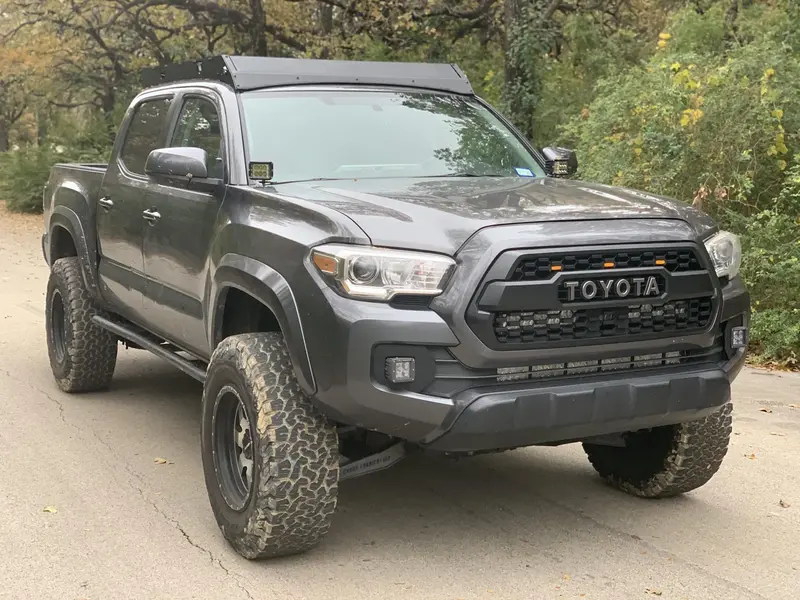 Cali Raised Led Premium Roof Rack Light Bar Kit For 2005–2021 Toyota Tacoma – 43" Dual-Function, 1-Wire Harness 1