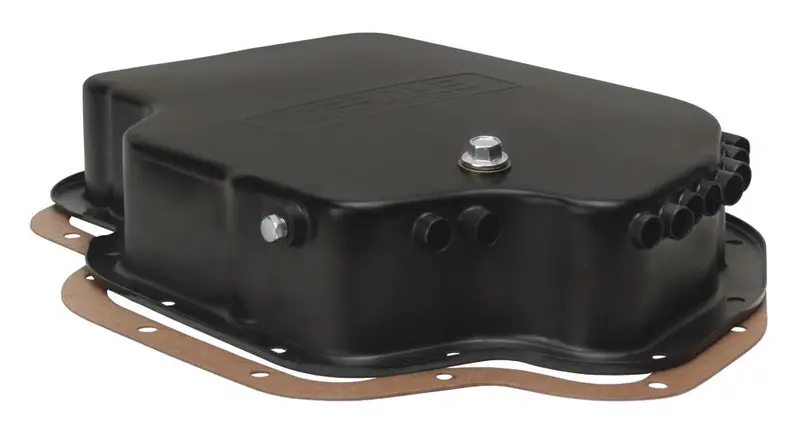 Derale 14201 Black Transmission Pan – Replacement For Gm Th400 Standard Pan 1